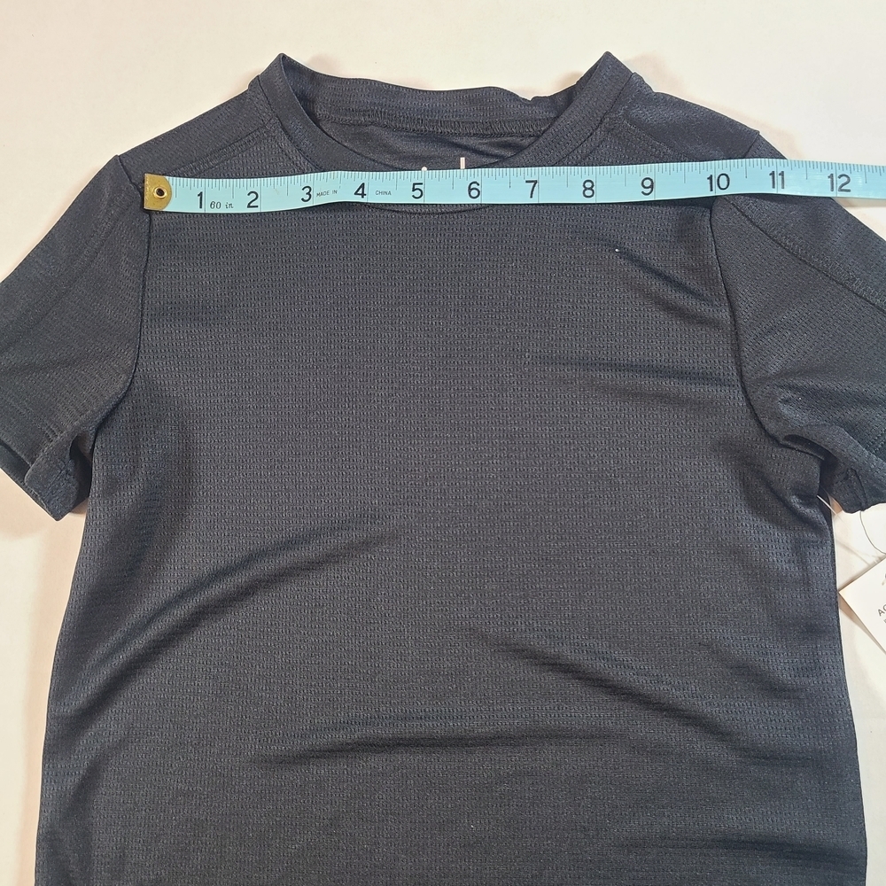 Ideology Kids Black Athletic T-Shirt NWT Size 5 - Picture 6 of 9
